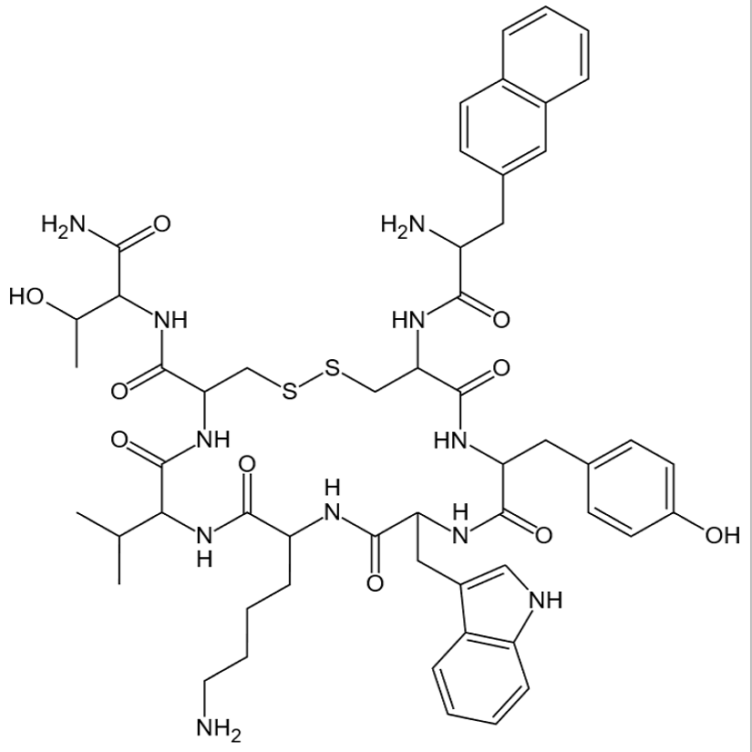 醋酸蘭瑞肽，Lanreotide Acetate，127984-74-1